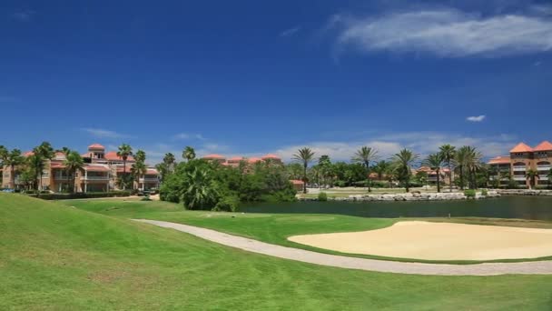 Campo de golf en Aruba — Vídeo de stock