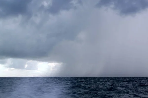 Oceano Atlântico Nuvens Chuva — Fotografia de Stock