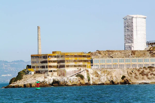 San Francisco Vista Sulla Prigione Alcatraz Alcatraz Isola Sfondo Stati — Foto Stock