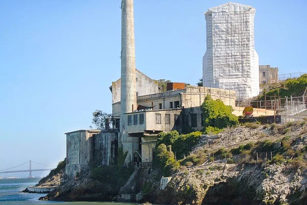 San Francisco Vista Sulla Prigione Alcatraz Alcatraz Isola Sfondo Stati — Foto Stock