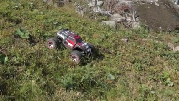 Model Car Racing Toys Remote Control Sweden — Stock Video