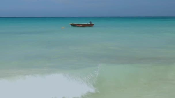 Erstaunliche Schönheit Adlerstrand Der Insel Araba Karibikstrand Schöne Natur Hintergrund — Stockvideo