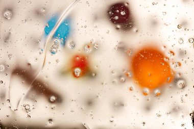 Kırmızı, beyaz, turuncu, mavi, sarı renkli soyut tasarım, doku. Güzel arka planlar.