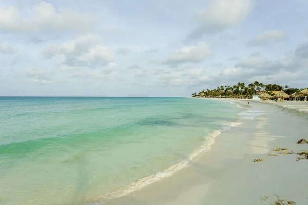 Magnífica Vista Línea Costera Del Océano Atlántico Playa Arena Blanca — Foto de Stock