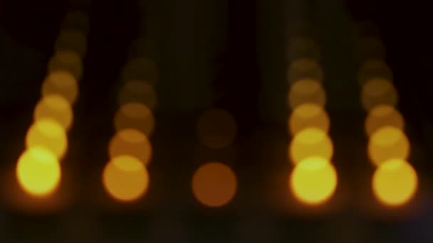 Schöne Aussicht Auf Flimmernde Funkelnde Lichter Schöner Hintergrund — Stockvideo