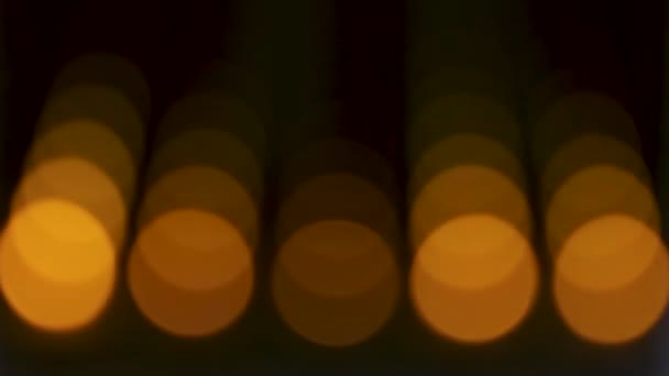 Schöne Aussicht Auf Flimmernde Funkelnde Lichter Schöner Hintergrund — Stockvideo