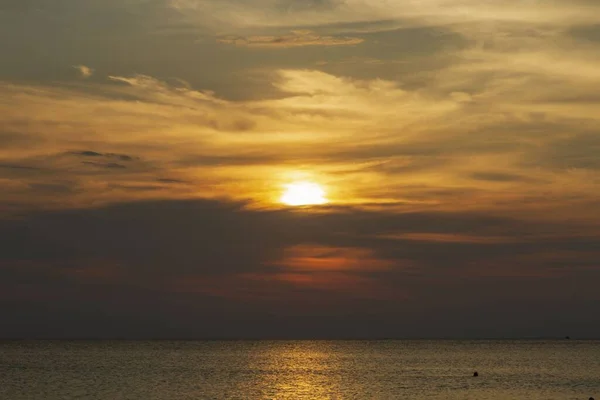 Beleza Incrível Pôr Sol Colorido Caribe Ilha Aruba Vista Inesquecível — Fotografia de Stock