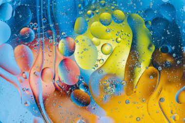 Kırmızı, siyah, turuncu, mavi, sarı soyut tasarım ve dokuya yakından bakın. Güzel soyut arkaplanlar.