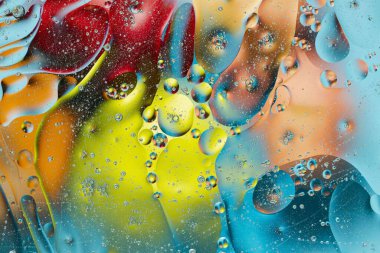 Kırmızı, siyah, turuncu, mavi, sarı soyut tasarım ve dokuya yakından bakın. Güzel soyut arkaplanlar.