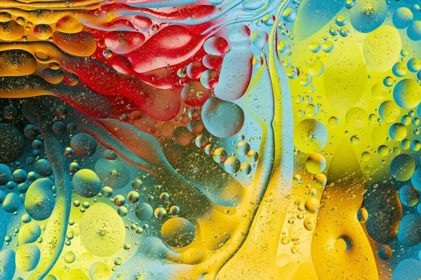 Kırmızı, siyah, turuncu, mavi, sarı soyut tasarım ve dokuya yakından bakın. Güzel soyut arkaplanlar.