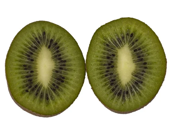 Vue Rapprochée Kiwi Isolé Sur Fond Blanc Concept Fruits — Photo