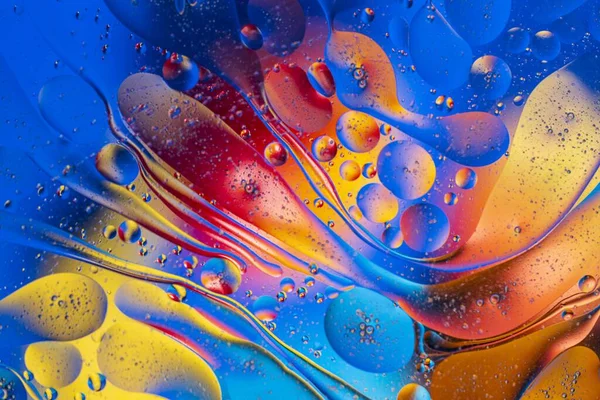View of red, blue, orange, yellow colorful abstract design, texture. Beautiful backgrounds.