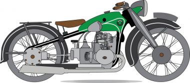 Motosiklet vektör, bisikletçinin, ulaşım, seyahat, spor, vintage, retro