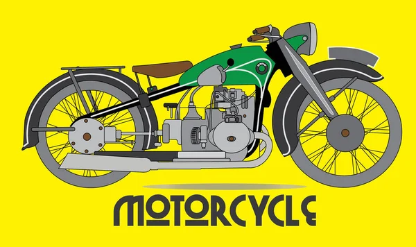 Vecpa ,Motorcycle Vector , Motorbiker , Transportation , Traveler , Sport , retro , vintage — Stock Photo, Image