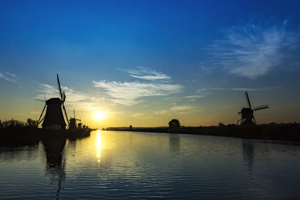 Mulino eolico Kinderdijk — Foto Stock