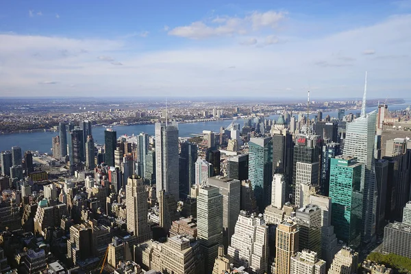 Ciudad de Nueva York Manhatten USA Skyline Sky — Foto de Stock