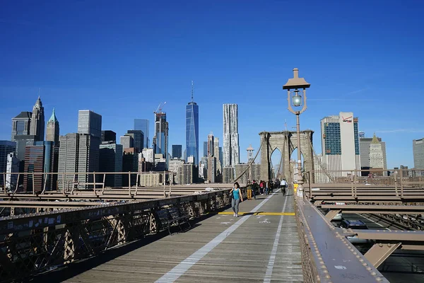 Pont de Brooklyn New York Manhattan Hudson River — Photo