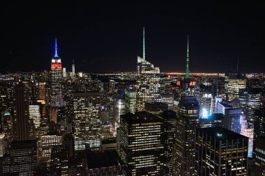 New York gece gökdelen