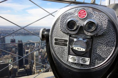 dürbün manzarası New York'un Manhattan ABD gökyüzü bize
