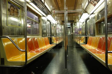 New York'un Manhattan metro ABD koltuk