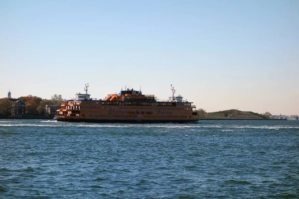 Manzarası New York Manhattan Hudson Nehri ABD şehir