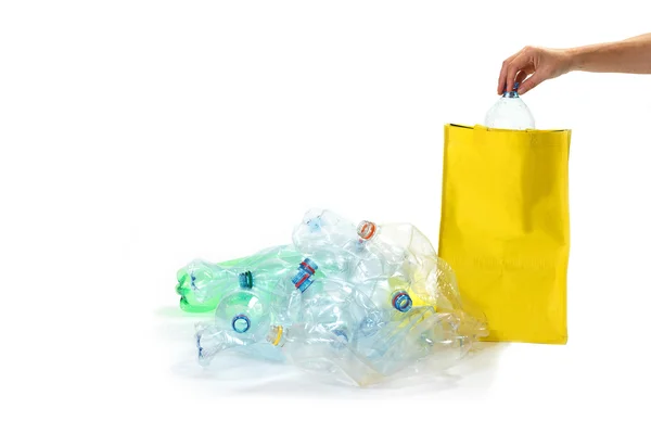 Education for recycling of plastic waste concept — Stock Photo, Image