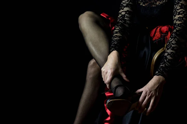 Flamenco danser abstract — Stockfoto