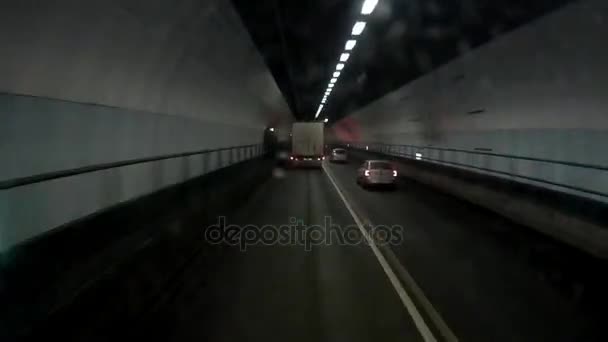 Dartford tünel yoluyla geçiş — Stok video
