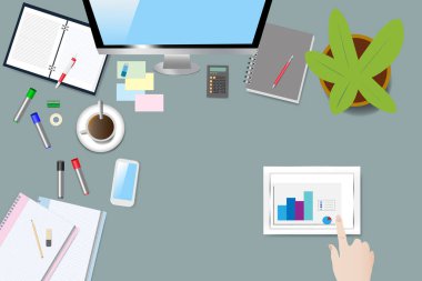 İş ofis kavramı vektör