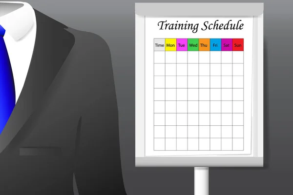Training Schedule concept vector — Stock Vector
