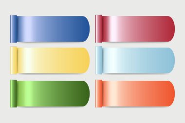 Modern Infographic şablon olarak bir renk çelik şeritler