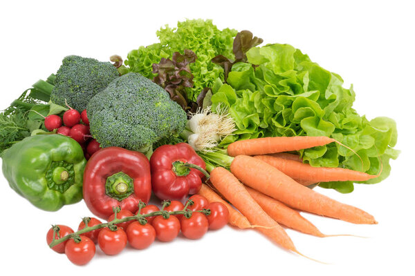 Pile of different types of vegetables