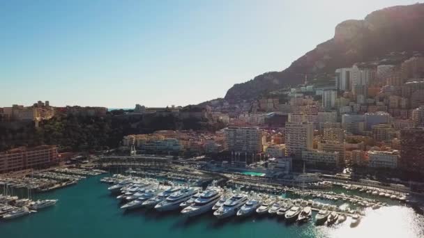 Monaco - 2018: Drone Udara Monte Carlo — Stok Video