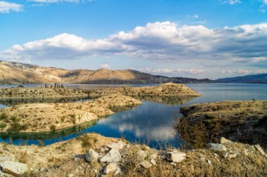 Nehir defne, kumlu adacıkları, yaz.