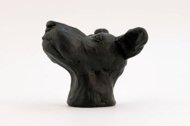 Zeytin renkli hamuru, bir ders kitabı bir köpekten kalıp başkanı.