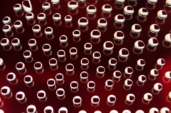 Una Texture Brillante Gocce Liquido Sul Vetro Con Uno Sfondo — Foto Stock