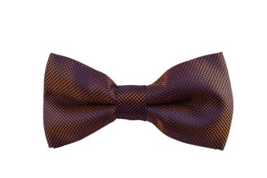 Kelebek altın ve kahverengi ile parlak kumaş beyaz bir arka plan üzerinde kabartmalı.