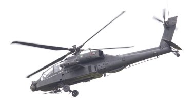 Leeuwarden, Hollanda - 11 Haziran 2016: Boeing Ah-64 Apache 