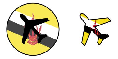 Ulus Bayrak - uçak izole - Brunei