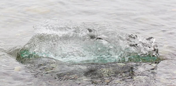 手配 - アイスランドの氷の融解のクローズ アップ — ストック写真