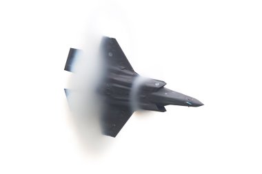 LEEUWARDEN, THE NETHERLANDS - JUN 11, 2016: Dutch F-35 Lightning clipart