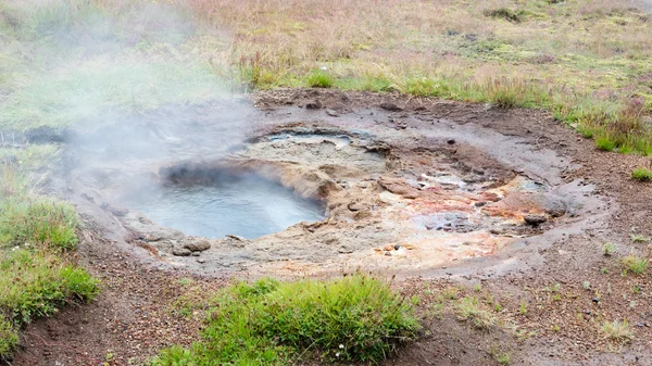 Vallée géothermiquement active de Haukadalur — Photo