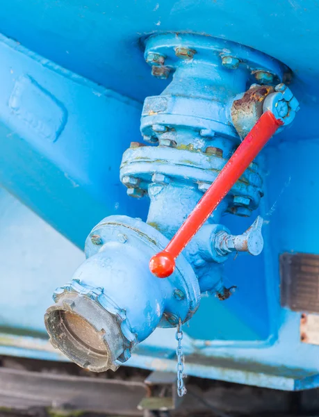 Fuel nozzle for filling up aircraft — Stock Photo, Image