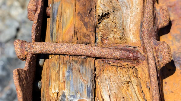 Remains of a boat wreck - Iceland - Selective focus — Stock Photo, Image