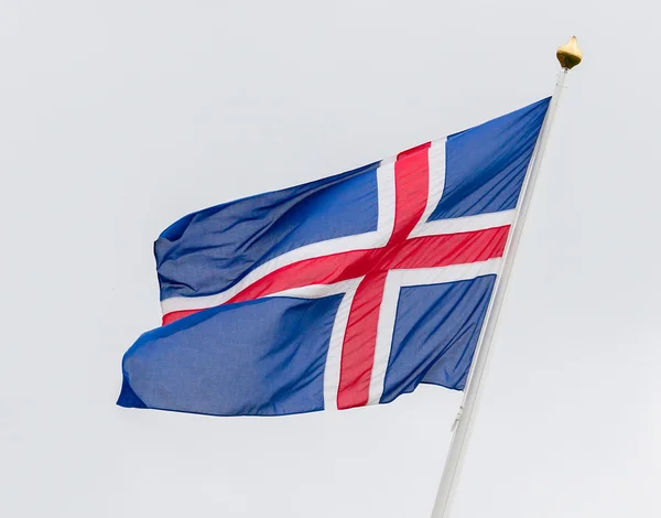 Флаг Исландии - флаг Исландии — стоковое фото