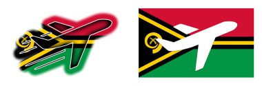 Ulus Bayrak - uçak izole - Vanuatu