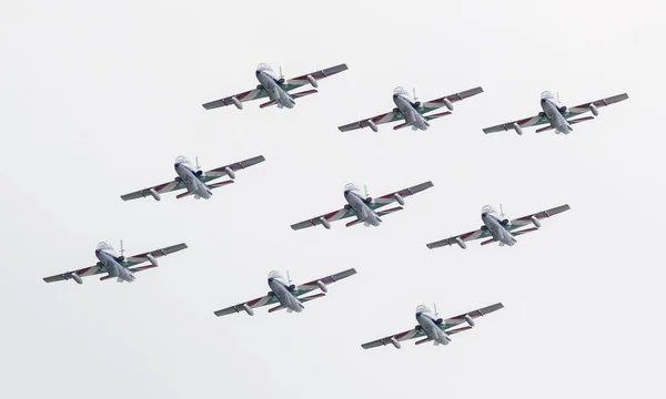 Leeuwarden, a Hollandia-június 11, 2016: Olasz műrepülő tea — Stock Fotó