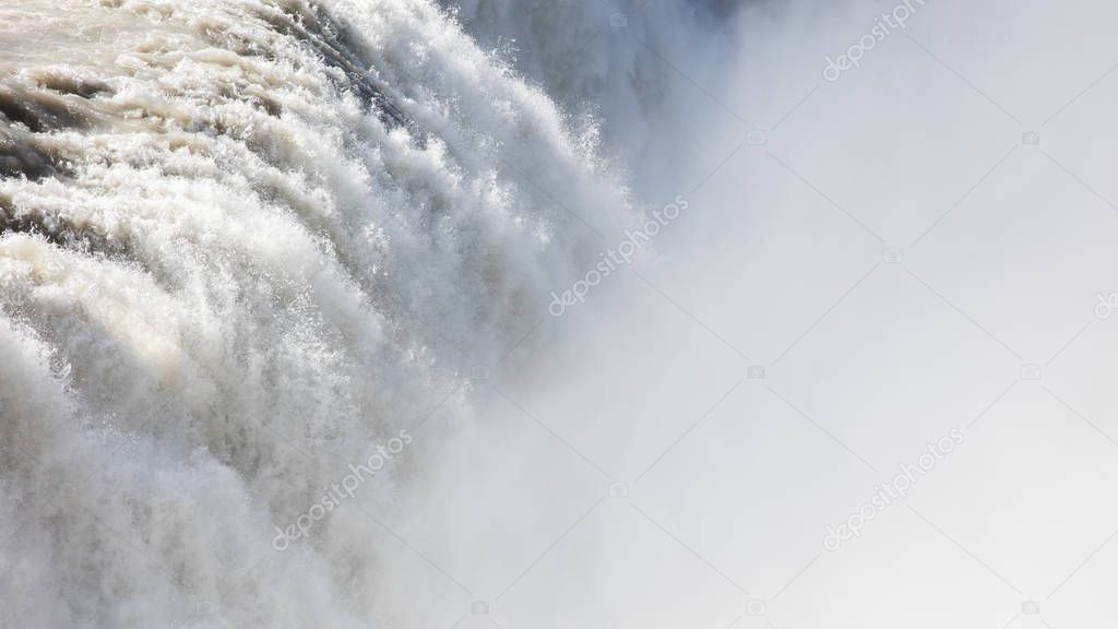 Gullfoss waterfall - Iceland - Detail