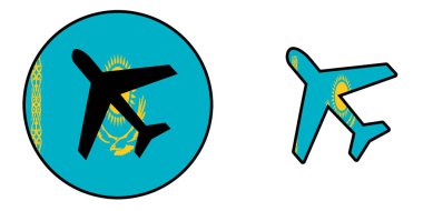 Ulus Bayrak - uçak izole - Kazakistan