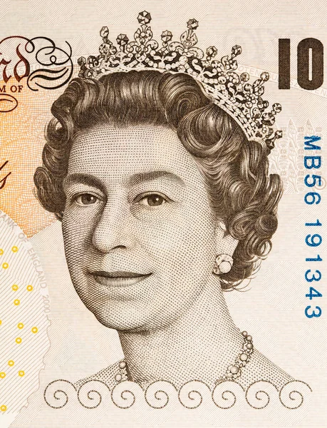 Para birimi arka plan - 10 sterlin pound — Stok fotoğraf
